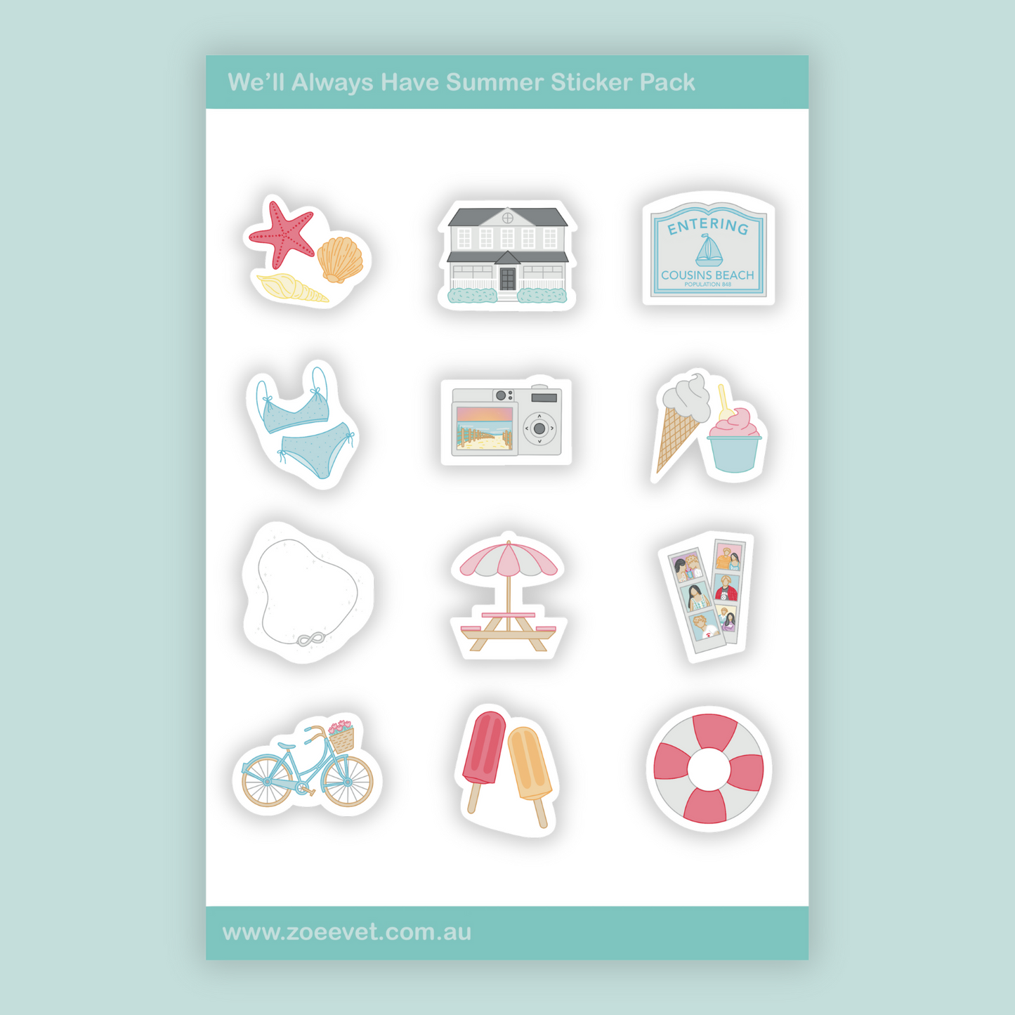 We'll Always Have Summer Sticker Pack